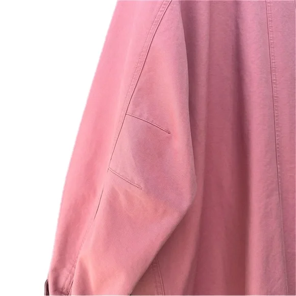 L.L.Bean Pink Barn Coat Women’s 2X Corduroy Collar Cotton Canvas Chore Jacket - Picture 5 of 9